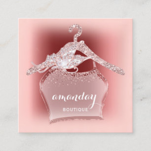 Ro Diamond Trasa Hanger Burgundy Boutique Fyrkantigt Visitkort