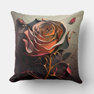 Ro Dreams: Abstrakt Art Ro Decorative Pillow Kudde
