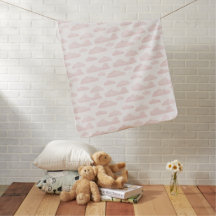 Ro Dreamtime Watercolor Clouds Baby Blanket
