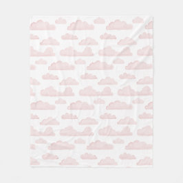 Ro Dreamtime Watercolor Clouds Fleece Blanket