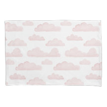 Ro Dreamtime Watercolor Clouds Pillowcase
