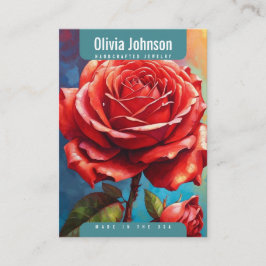 Ro Earrings Juvelry Visning Card Visitkort