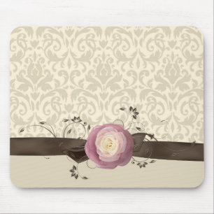 Ro Elegant Damask Ribbon Stil Mousepad Musmatta