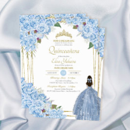 Ro Elegant Quinceanera Blommigt  Quince Inbjudningar
