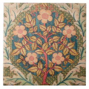 Ro Embroidery Design av William Morris Kakelplatta