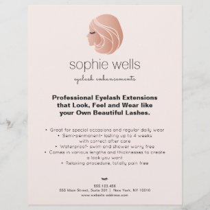 Ro EyeLash Extensions och False Lash Girl Reklamblad