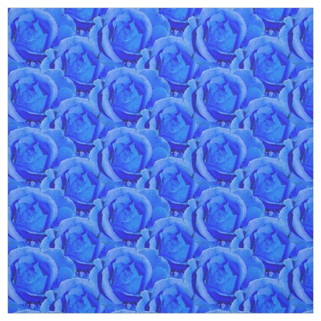 Ro Fabric Blue Ro Fabric Cotton eller Poly Tyg (Provkarta)