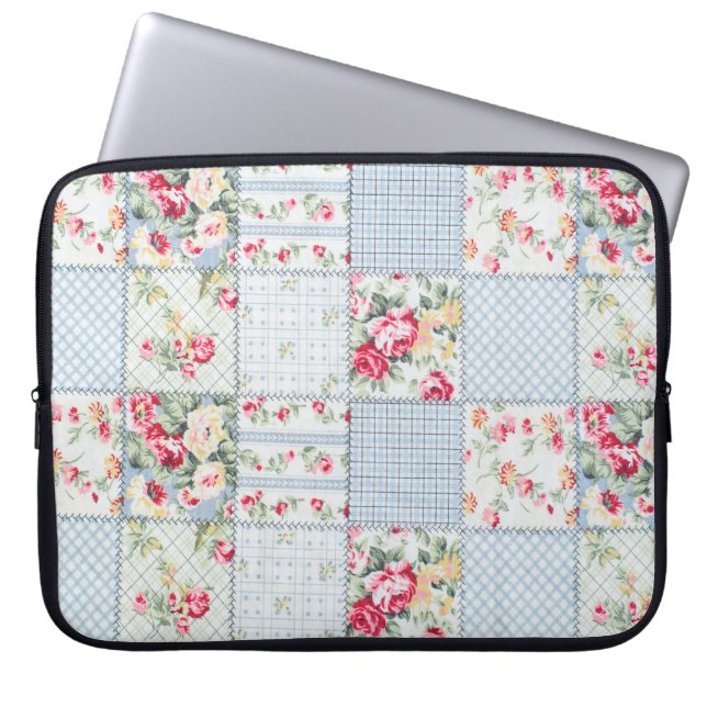 Ro Fabric: Elegantens bakgrundsdesign Laptop Fodral (Framsidan)
