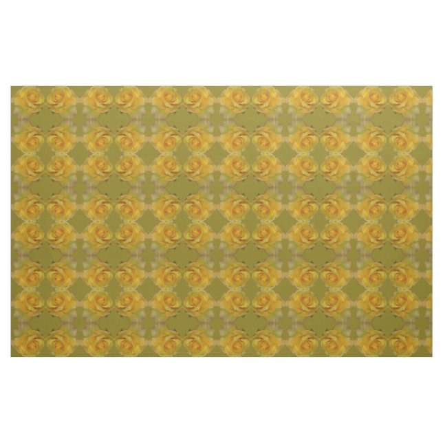 Ro Fabric Gul ros Fabric Guld Flower Fabric Fabric Tyg (Fat Quarter)