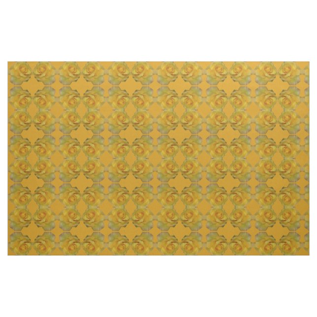 Ro Fabric Gul ros Fabric Guld Flower Fabric Fabric Tyg (Fat Quarter)