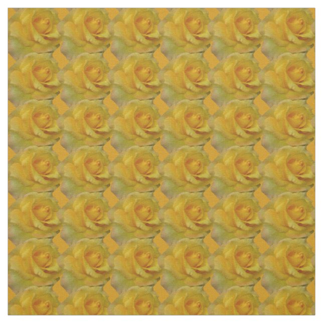 Ro Fabric Gul ros Fabric Guld Flower Fabric Fabric Tyg (Provkarta)