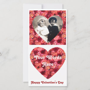 RO FÄLT ,ljusstark röd rosa Julkort