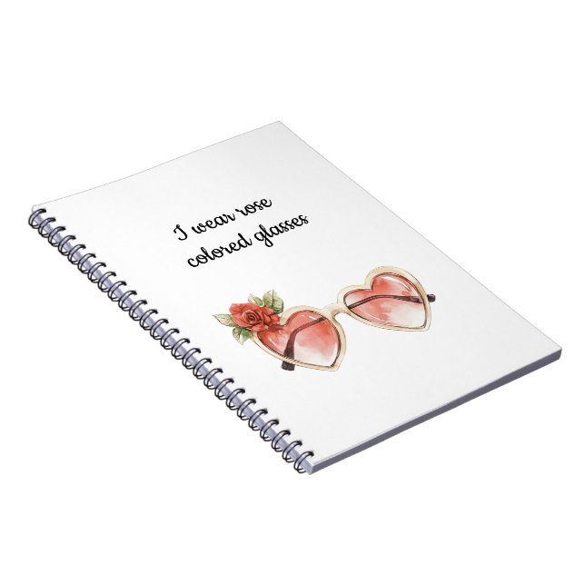 Ro Färgad Sunglass Anteckningsbok (Högra Sidan)