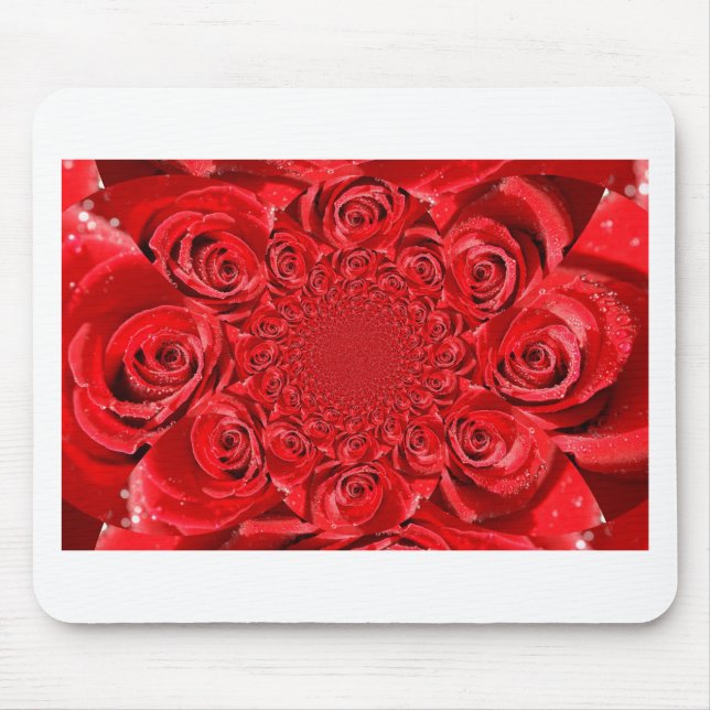 Ro-Färgaden: Blommigt Fantasy Musmatta (Framsidan)