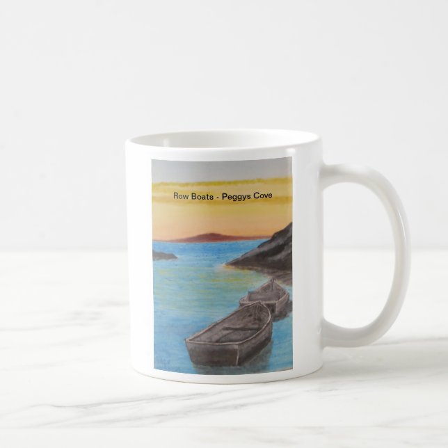 Ro fartyg - Peggys Cove Sunet Kaffemugg (Höger)