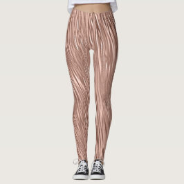 Ro Faux metallic Streak, mönstrad Leggings