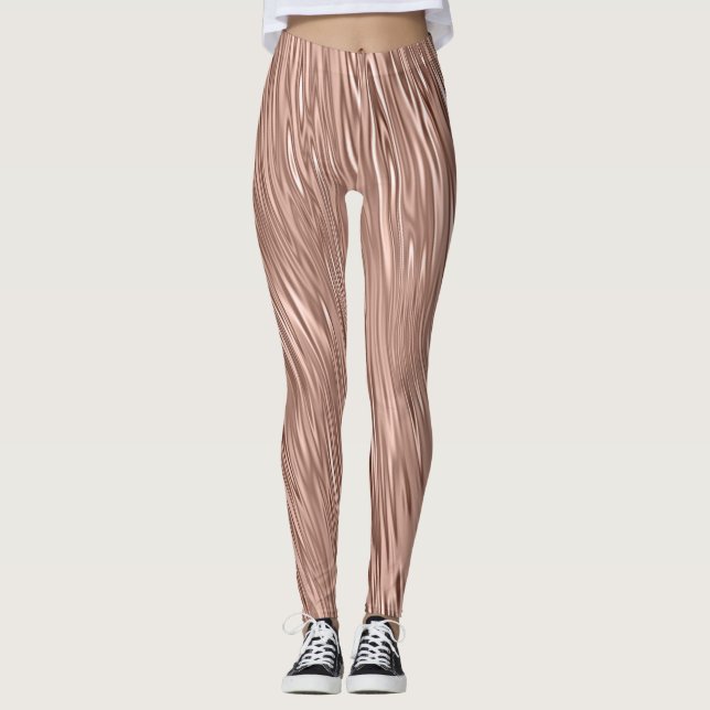 Ro Faux metallic Streak, mönstrad Leggings (Framsida)