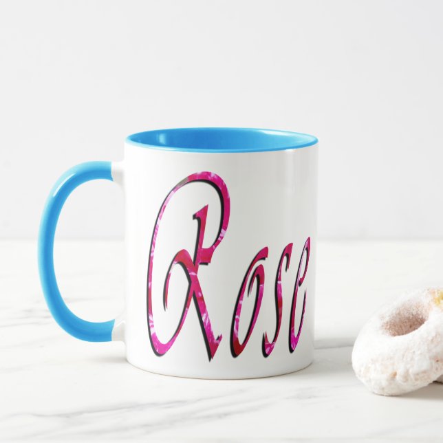 Ro Female Namn Logotyp Mugg (Med munk)