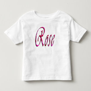 Ro, flickor, Namn Logotyp, Småbarn White T-shirt
