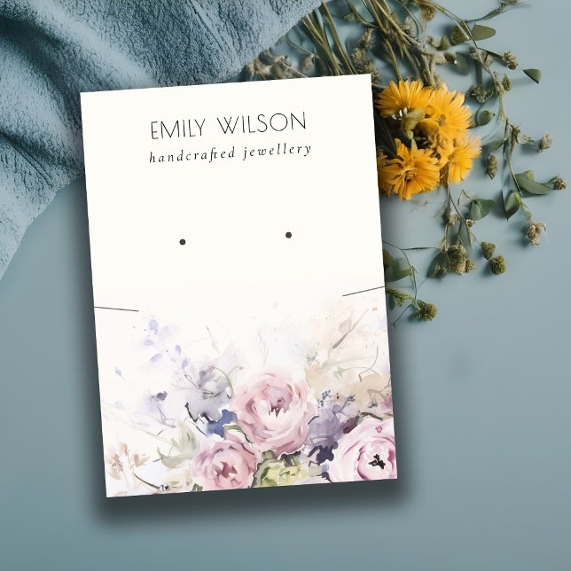  Ro Flora Necklace Earring Jewelry Visning Visitkort (Skapare uppladdad)