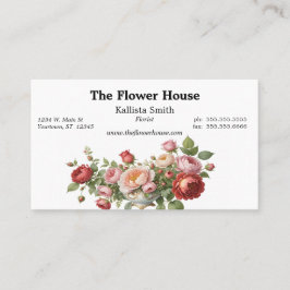 Ro Florist Flower Designer Grower Visitkort