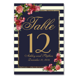 Ro-flottan i Rand och Guld-Bordsnumren Bordsnummer