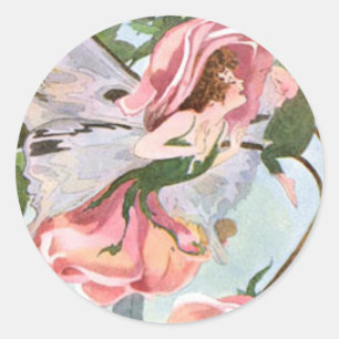 Ro Flower Fairy Runt Klistermärke