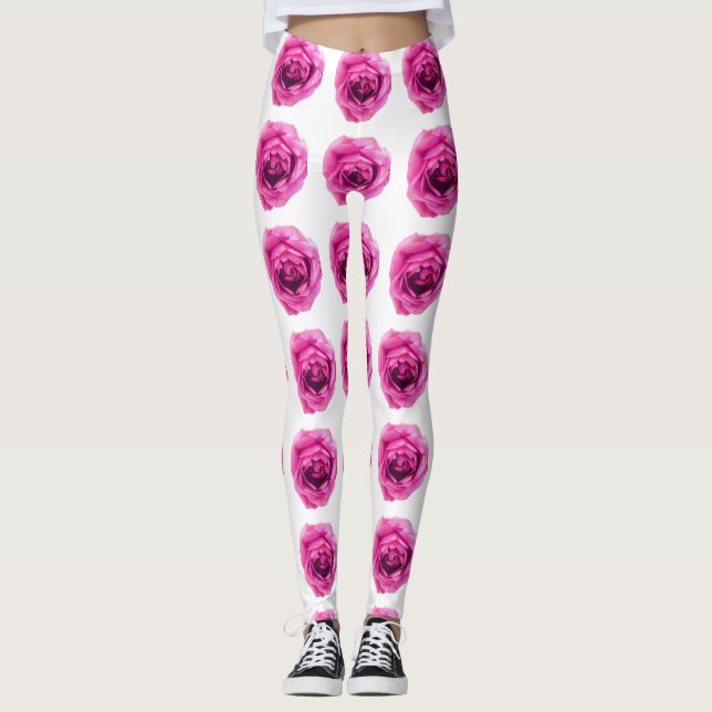 Ro Flower Mönster Leggings (Framsida)