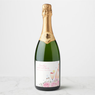 Ro Flower Poppin Champagne Flaskor Baby Shower