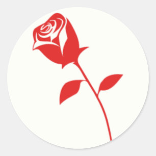Ro Flower Runt Klistermärke