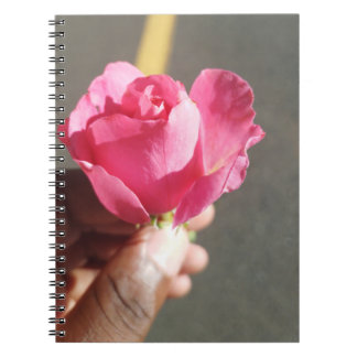 Ro Flower Spiral-fotopatbok för foto Anteckningsbok