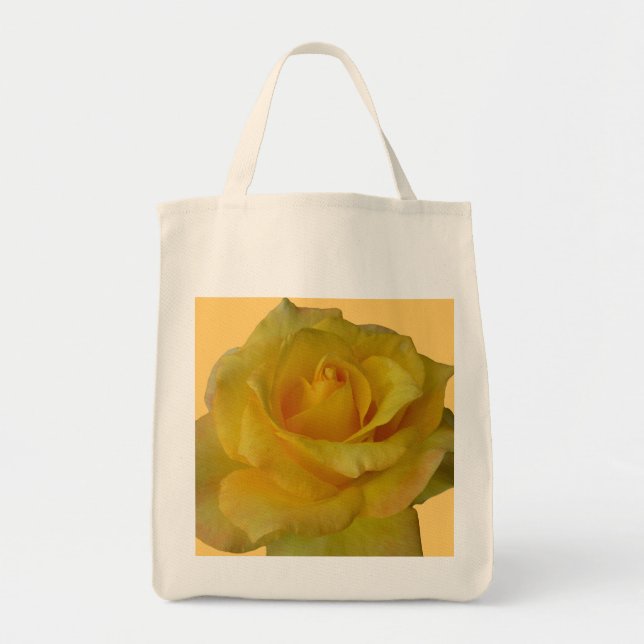 Ro Flower Tote Bag Röd ros Beach Tote bags Tygkasse (Framsidan)