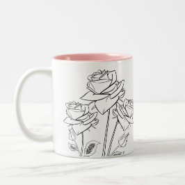 Ro Flowers Teckning Gardener Mugg