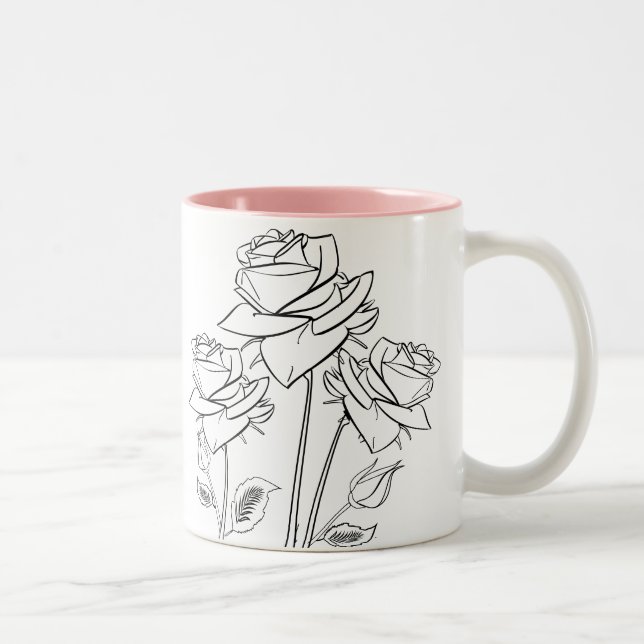 Ro Flowers Teckning Gardener Mugg (Höger)