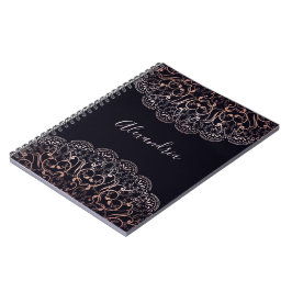 Ro-folie snöre mandala (svart journal) anteckningsbok