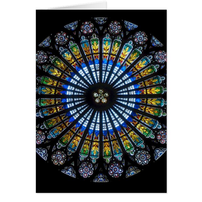 ro fönsterkatedral hälsningskort (Framsidan)