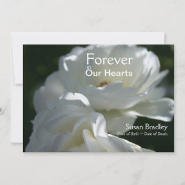 Ro för alltid i vår minnesstund för Hearearears Inbjudningar