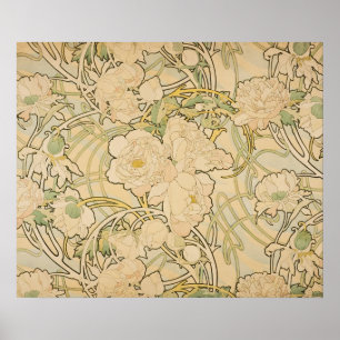 Ro för Alphonse Mucha pionpion lismar 1897 Poster