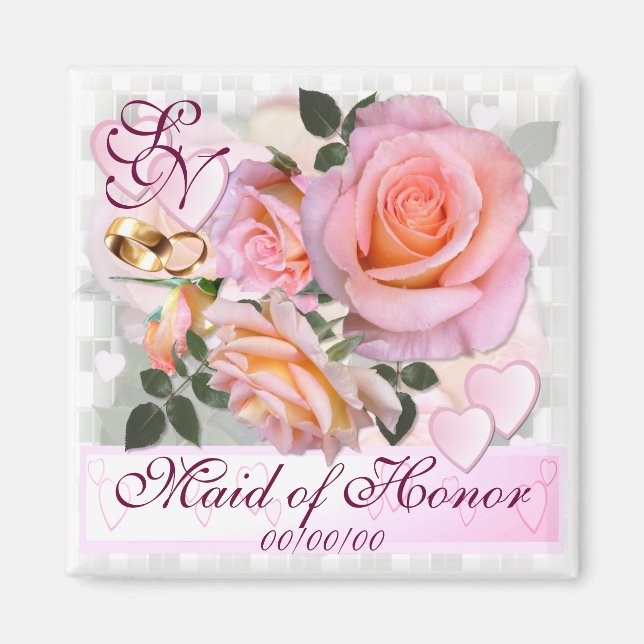 Ro för min Kärlek ~ Wedding Favor Magnet (Framsidan)