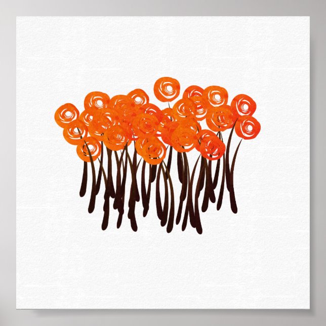 Ro för modern vattenfärgsgrafik i Abstrakt Poster (Framsidan)