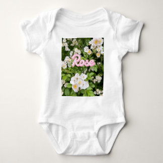 Ro för rosa och vit Vild på Gröntens anpassade nam T Shirt