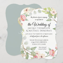 Ro för vild för vattenfärg för elegantt inbjudningar