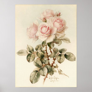 Ro för vintageVictorianromantiker Poster