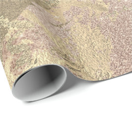 Ro Foxier Guld Marble Shiny Metallic Strokes Presentpapper