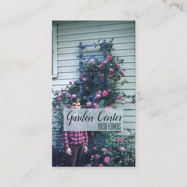 Ro Fresh Flowers Antique Visitkort (Framsida)