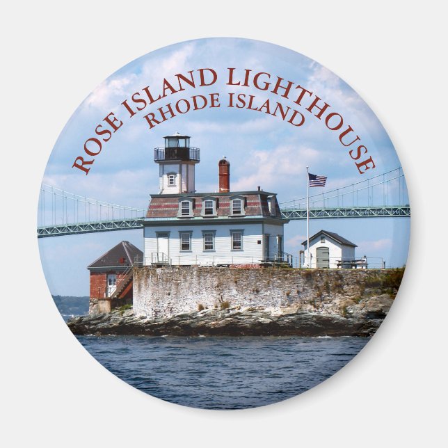 Ro fyr, Rhode island Round Magnet (Framsidan)