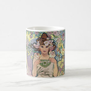 Ro (fyra blommor), Alphonse Mucha Kaffemugg
