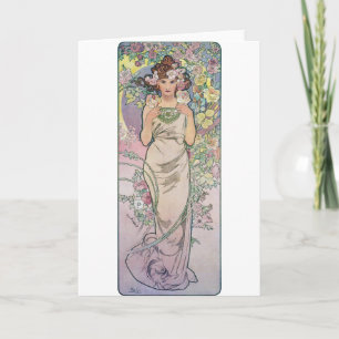 Ro (fyra blommor), Alphonse Mucha Kort