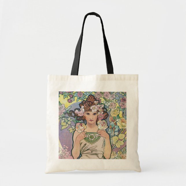Ro (fyra blommor), Alphonse Mucha Tygkasse (Framsidan)