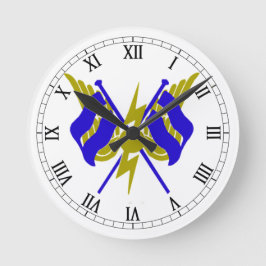 RO G och T blandade brickor Rund Klocka